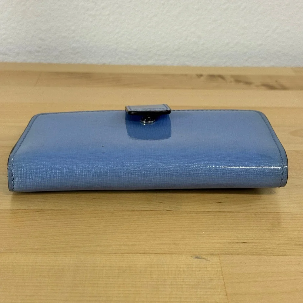 Coach Blue Oxford Saffiano Leather Phone Wallet *SEE PHOTOS